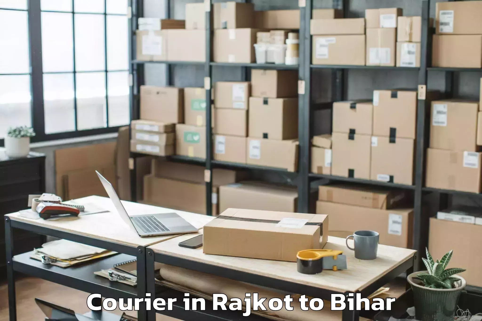 Book Rajkot to Beldaur Courier Online